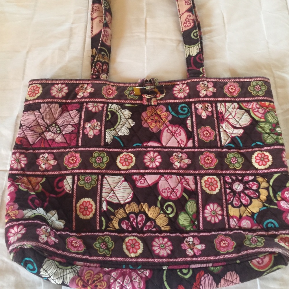 Vera Bradley brown flower purse